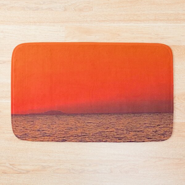 Item preview, Sunset by the sea and orange waves designed and sold by ArtBIU.
