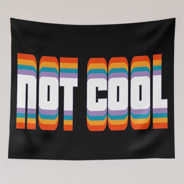 Item preview, Not Cool V4-Retro Vintage Colors designed and sold by BLACKSUN-SHOP.