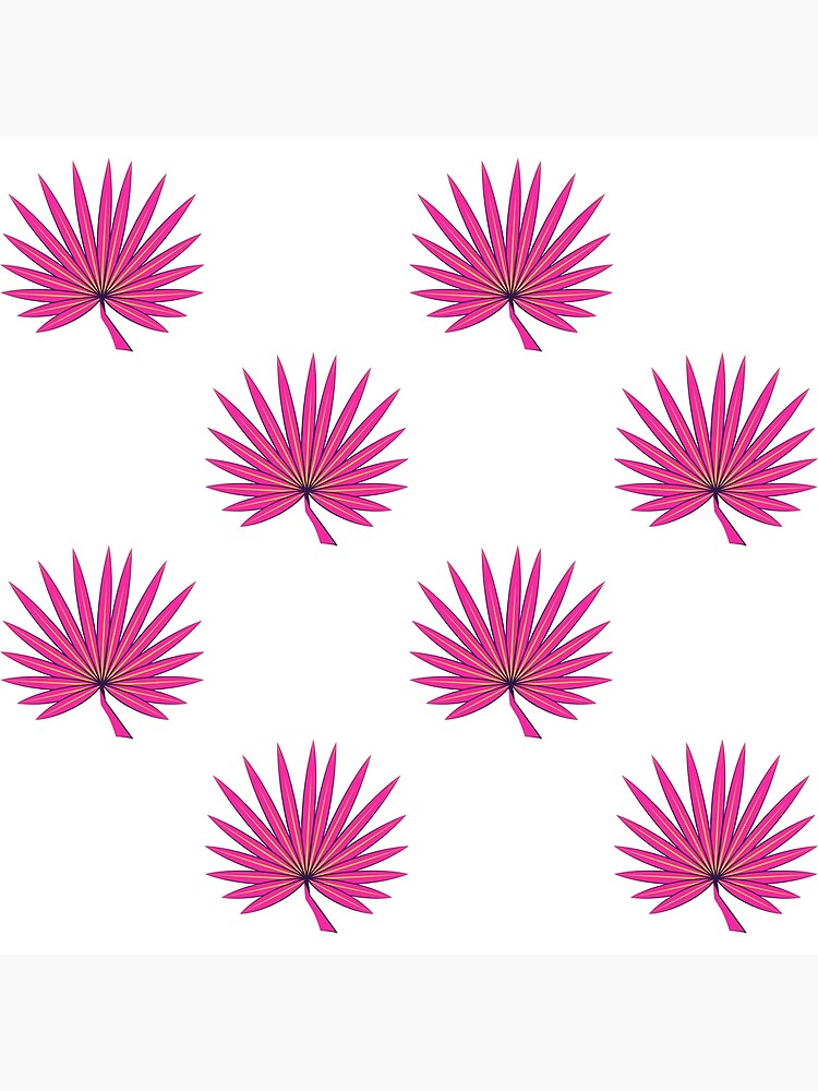 "RoundLeaf Fountain Palm Anahaw Leaves Tropical Leaves" Art Print