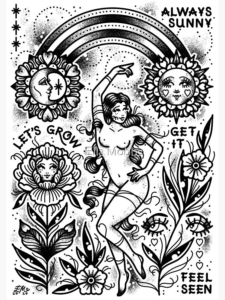 Tarjetas de felicitación «Siempre Sunny Lady Sol y Luna Positividad Auto Amor Flash Tattoo» de ellamobbs | Redbubble Tarjetas de felicitación «Siempre Sunny Lady Sol y Luna Positividad Auto Amor Flash Tattoo» de ellamobbs | Redbubble