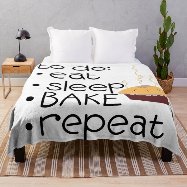 Item preview, Calling all bakers! Eat Sleep *BAKE* Repeat, with Steaming Pie icon designed and sold by Susan Marie Williams.