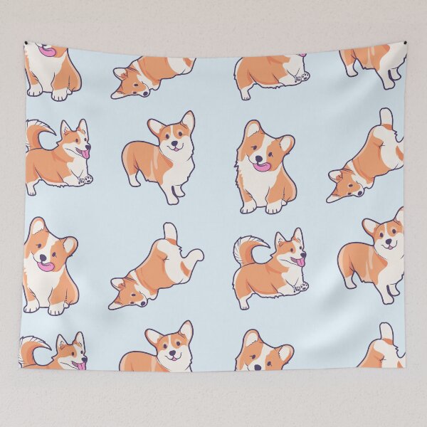 Item preview, Cute Pembroke Welsh Corgi Dogs Kawaii Cartoon Pack designed and sold by illhustration.