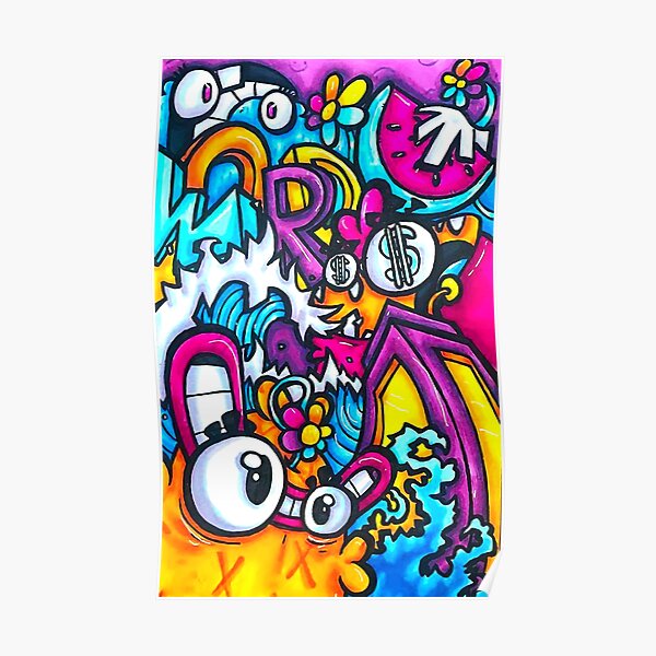 SUPREME Marker Doodle Poster