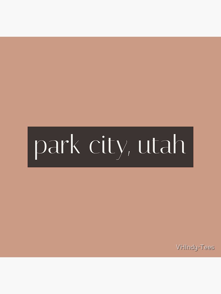 Park City Utah Earth Tone Minimalist Collection Sticker For Sale By