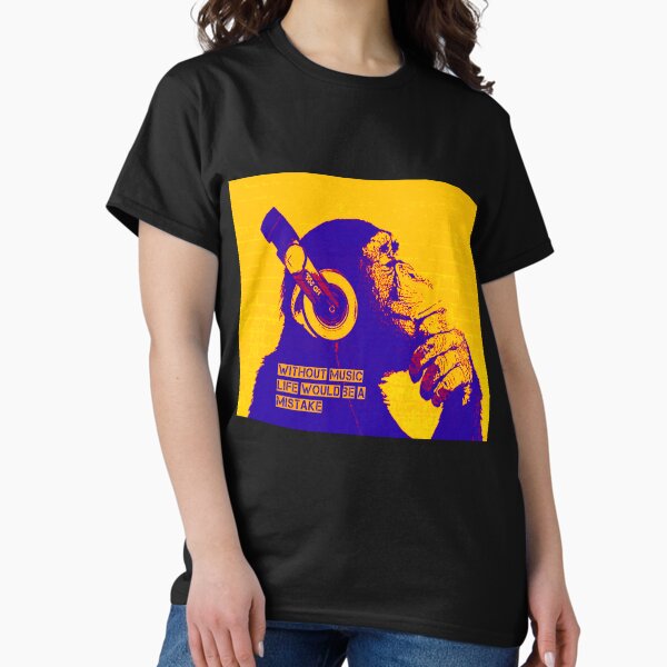 Item preview, Without Music Life Would Be A Mistake - Banksy Art and Music Quote designed and sold by CASSNELSON.