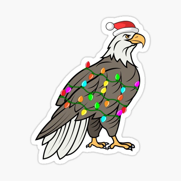 Christmas Eagle Sticker