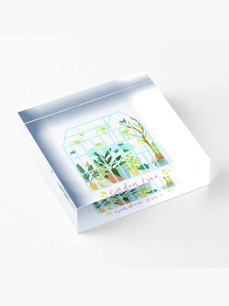 Alternate view of Garden Love - Version 2 Acrylic Block