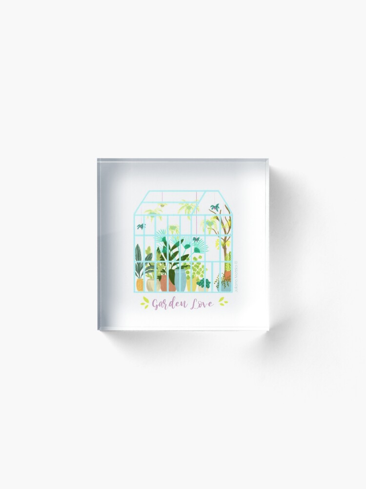 Alternate view of Garden Love - Version 2 Acrylic Block