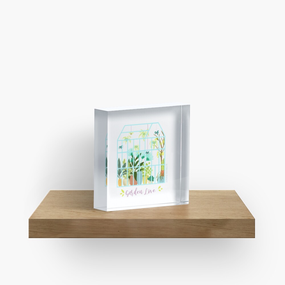Garden Love - Version 2 Acrylic Block