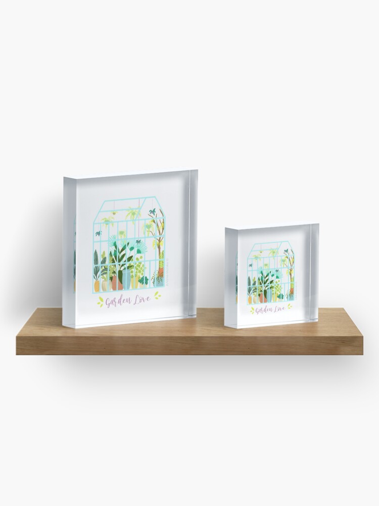Alternate view of Garden Love - Version 2 Acrylic Block