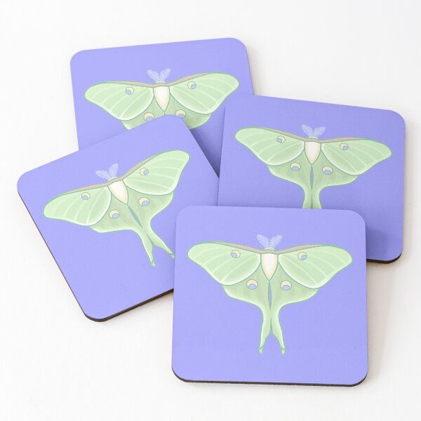 Item preview, pastel luna moth designed and sold by prismatic paper co.