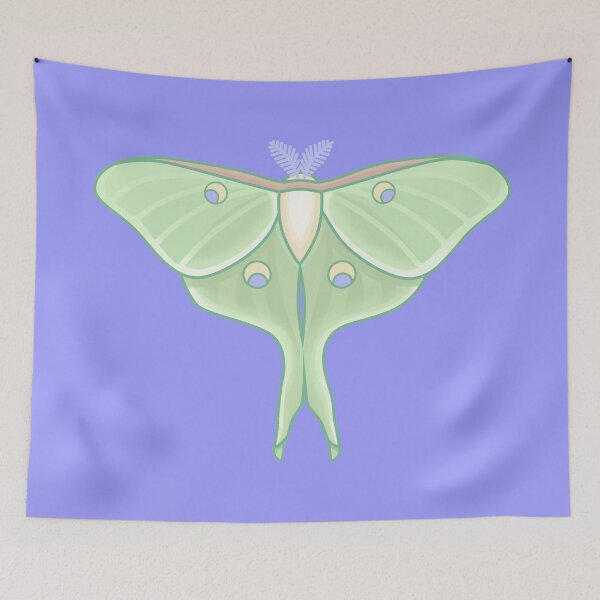 Item preview, pastel luna moth designed and sold by prismatic paper co.