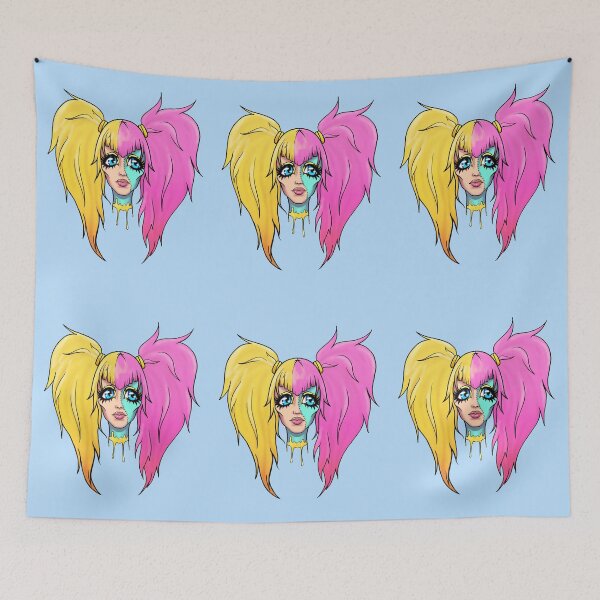 Item preview, Pink Yellow Zombie Monster Girl designed and sold by elizerart.