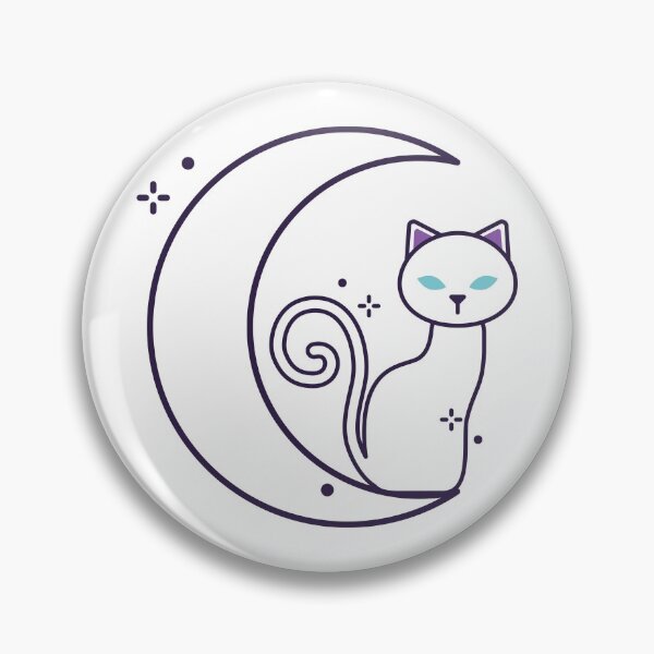Item preview, Cat Moon and Stars designed and sold by LunaDesignsx.