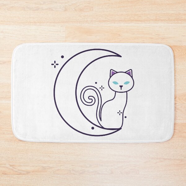 Item preview, Cat Moon and Stars designed and sold by LunaDesignsx.