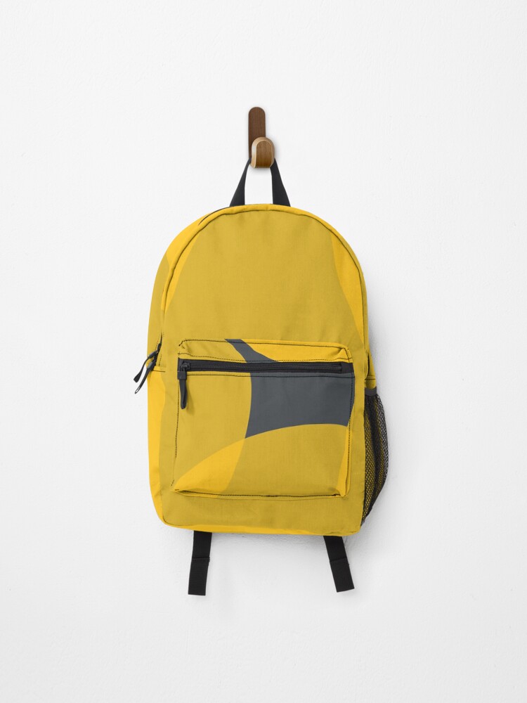 Thumbnail 1 of 3, Backpack, Abstract Mustard designed and sold by BAYSTALT.