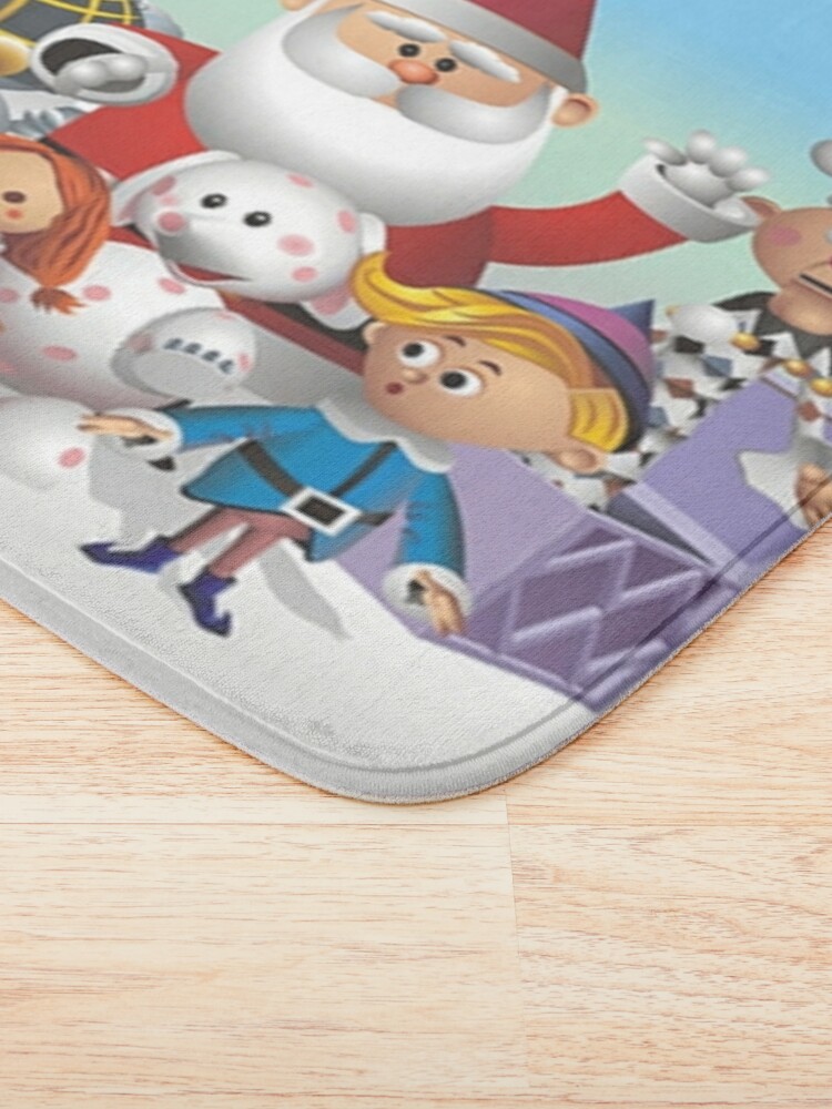 Alternate view of Dreamscapes Rudolph and Friends Bath Mat