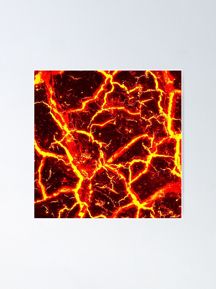 Pixelated Magma Block Poster for Sale by Dator