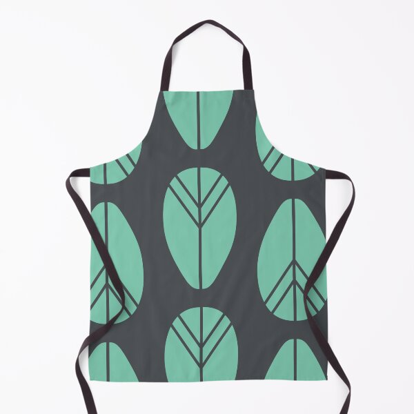 Item preview, Mid-century Leaf Pattern Teal designed and sold by BAYSTALT.