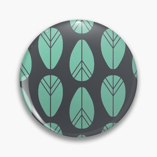 Item preview, Mid-century Leaf Pattern Teal designed and sold by BAYSTALT.