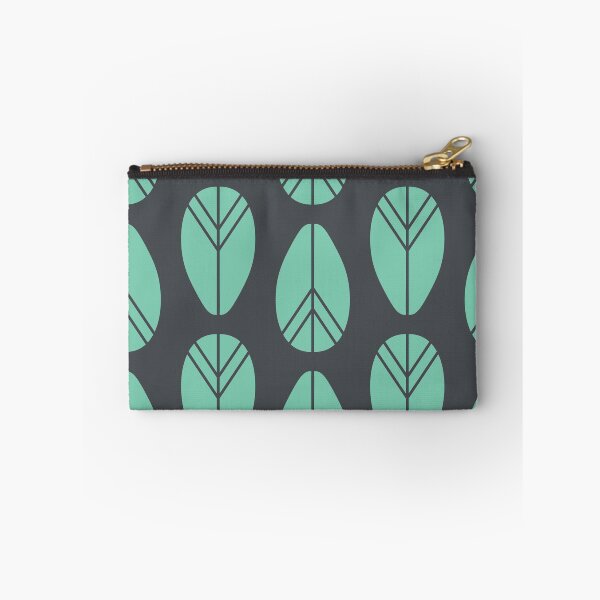 Item preview, Mid-century Leaf Pattern Teal designed and sold by BAYSTALT.