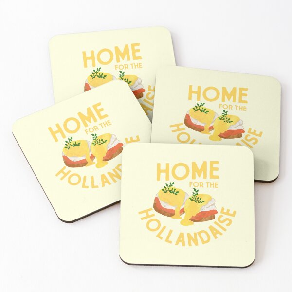 Item preview, "Home For The Hollandaise" Cute & Funny Holiday Art Gift Idea designed and sold by The Whiskey Ginger Design Shop.