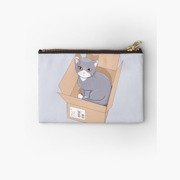 Item preview, Gray Cat in a Box designed and sold by LilacLynx.