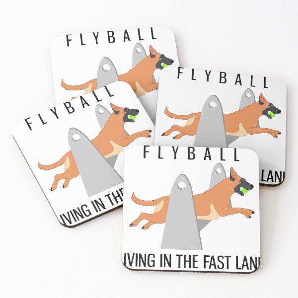 Item preview, Living In The Fast Lane - Flyball (white) designed and sold by TheMalPals.
