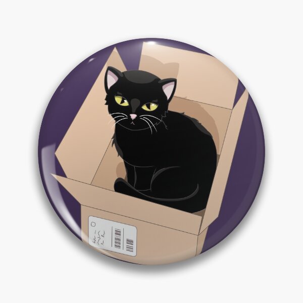 Item preview, Black Cat in a Box designed and sold by LilacLynx.