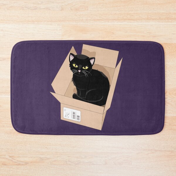 Item preview, Black Cat in a Box designed and sold by LilacLynx.