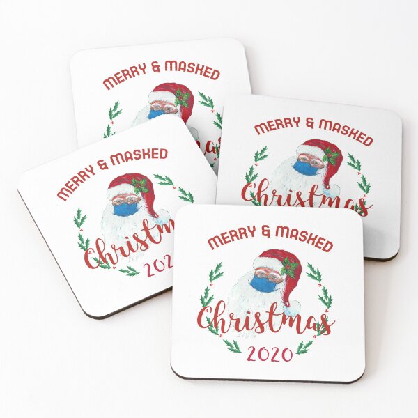 Item preview, Coronavirus Christmas 2020 Santa Claus in a Face Mask Mask designed and sold by Roy & Tiffany.