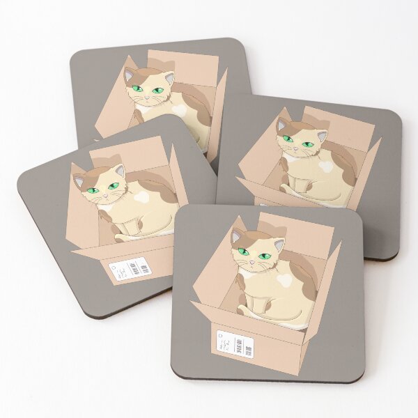 Item preview, Brown Cat in a Box designed and sold by LilacLynx.