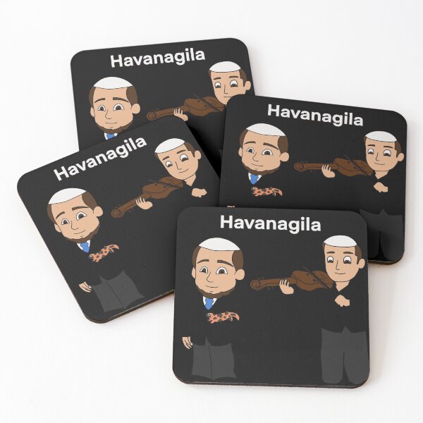 Item preview, Hava Nagila (white) designed and sold by Punny-Products.