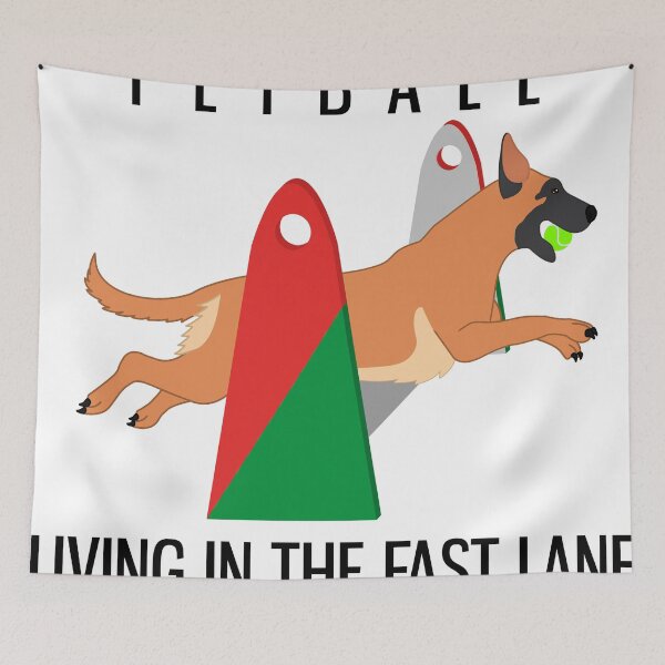 Item preview, Living In The Fast Lane - Flyball (green,red) designed and sold by TheMalPals.
