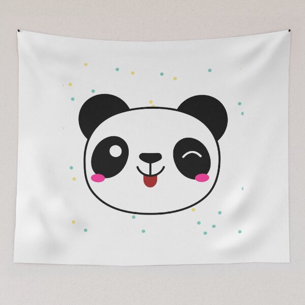 Item preview, Panda happy winking designed and sold by LunaDesignsx.