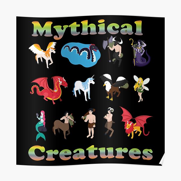 mythical creatures poster