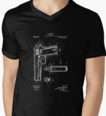 1911 Patent Blueprint Men's V-Neck T-Shirt