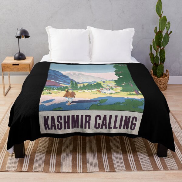 Item preview, Kashmir Calling retro poster designed and sold by CorasPosters.