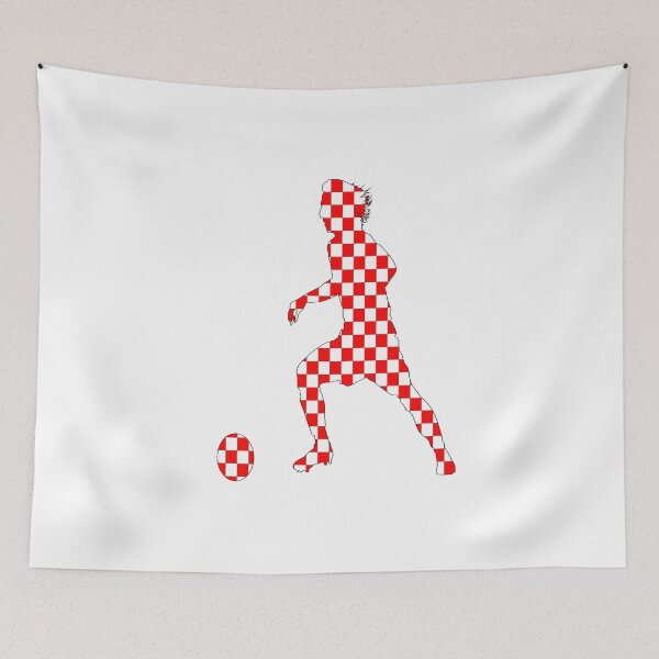 Item preview, Football Player in Croatian Pattern white designed and sold by oxoxoxo.