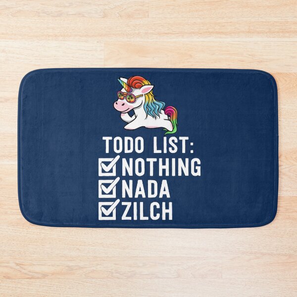 Item preview, Sarcastic Unicorn Shirt Todo List Nothing Lazy Shirts Girls designed and sold by 14thFloor.