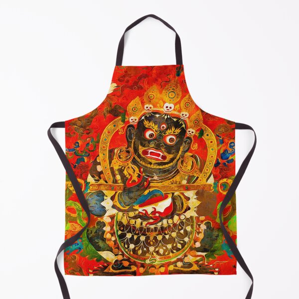 Item preview, Mahakala Thangka Tibetan Art Inspired designed and sold by TheBearandBunny.