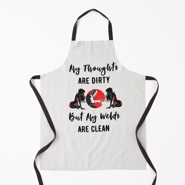 Item preview, Welder T shirt - 'My Thoughts are Dirty but my Welds are Clean (Black)' designed and sold by Millenial Designs.