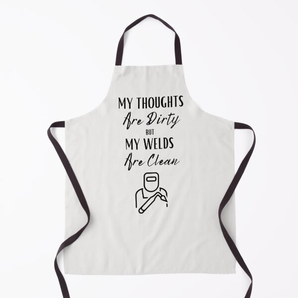 Item preview, Funny Welder Shirts - 'My Thoughts are Dirty but my Welds are Clean', Hood (Black) designed and sold by Millenial Designs.