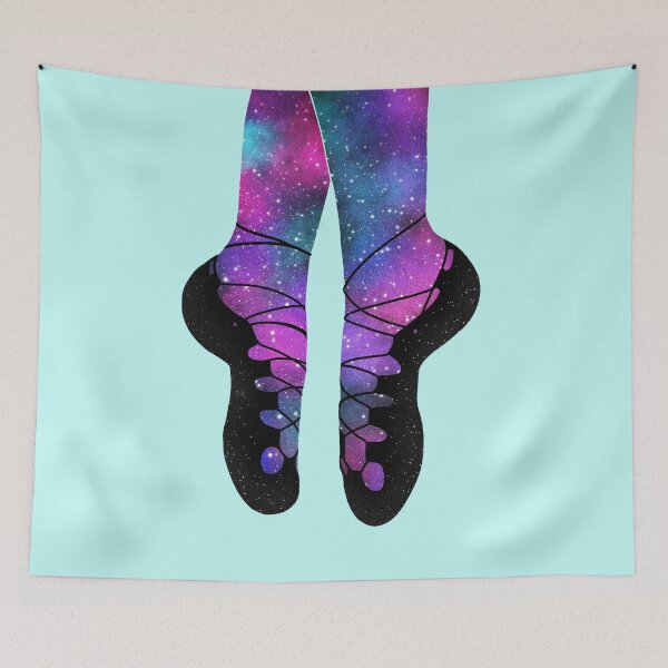 Item preview, Irish Dance Soft Shoes | Galaxy Ghillies designed and sold by theBlueKazoo.