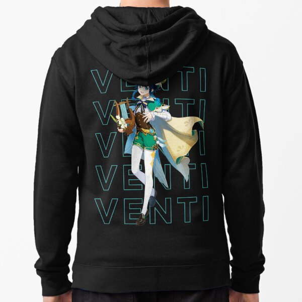 Genshin Impact Venti Design Zipped Hoodie