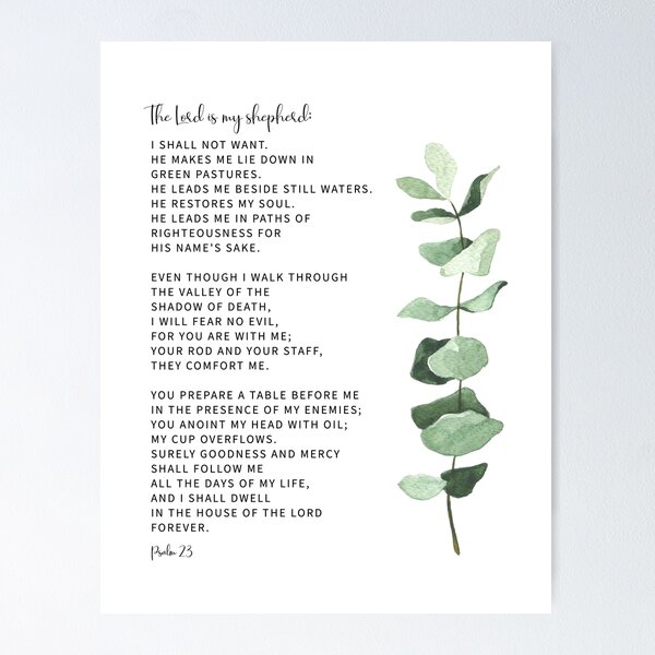 Item preview, Psalm 23 Bible Verse  designed and sold by KAMdesignhaus.