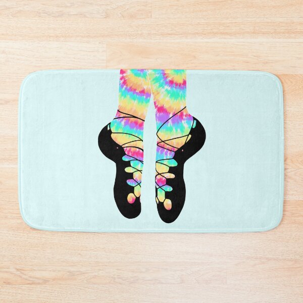 Item preview, Irish Dance Soft Shoes | Rainbow Tie Dye Ghillies designed and sold by theBlueKazoo.
