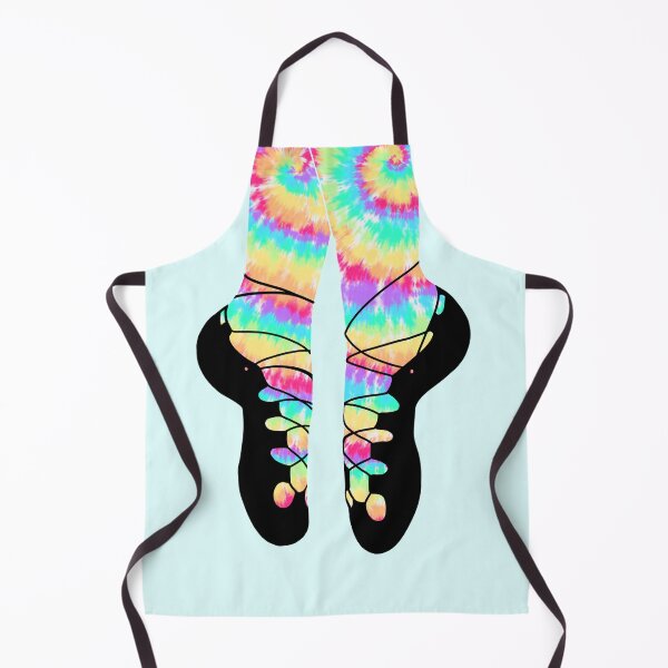 Item preview, Irish Dance Soft Shoes | Rainbow Tie Dye Ghillies designed and sold by theBlueKazoo.