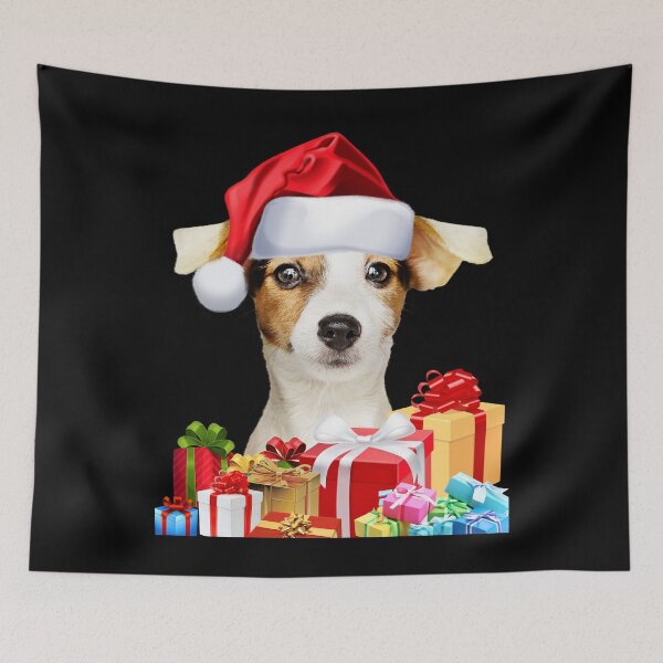 Item preview, Cute Jack Russell Santa Hat Image Funny Dog Christmas Gift designed and sold by DamnCoolStuff.