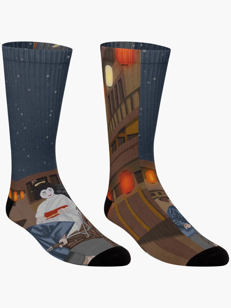 Thumbnail 3 of 5, Socks, Midnight Rickshaw Ride designed and sold by KHRArts.